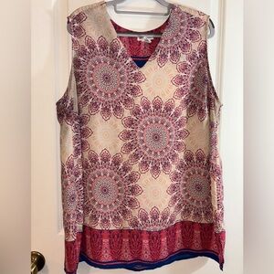 Artisan NY 2X sleeveless top